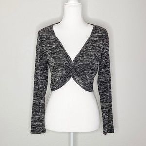 NWOT ToTo Black and White Crop Top
